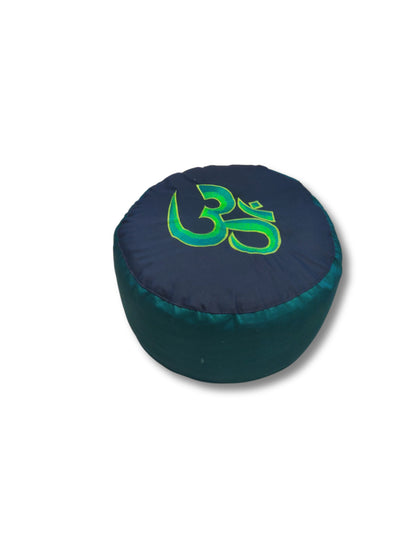 Image for yoga-styles-meditatiekussen-symbolic-ohm-groot-groen-op-zwart.jpg