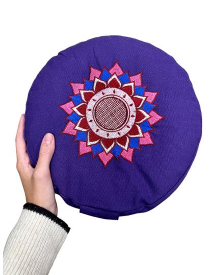 Image for yogastyles-design-meditatiekussen-rond-paars-met-lotus_4.jpg