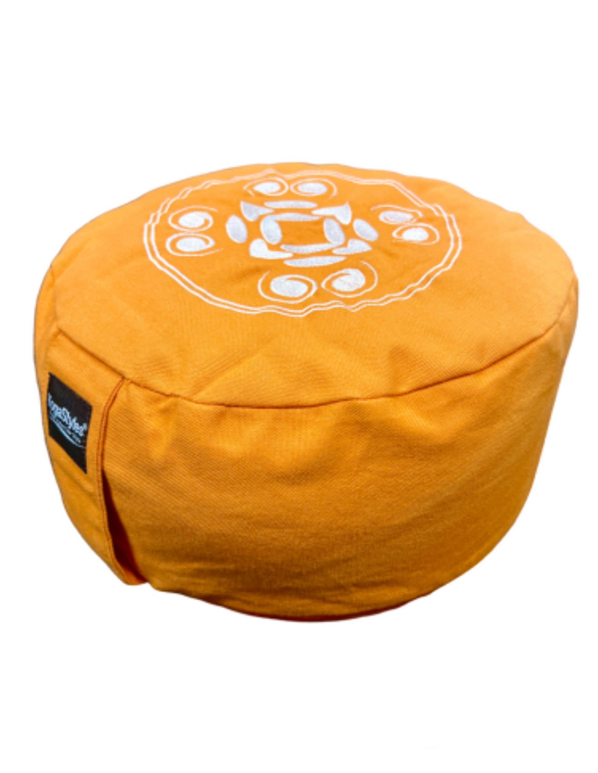 Image for yogastyles-meditatiekussen-rond-design-oranje-met-bolletjes.jpg